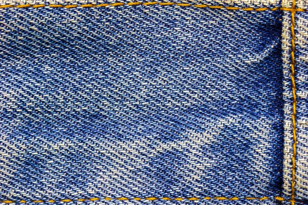 Frame or border of jeans fabric stitch. — Stock Photo, Image
