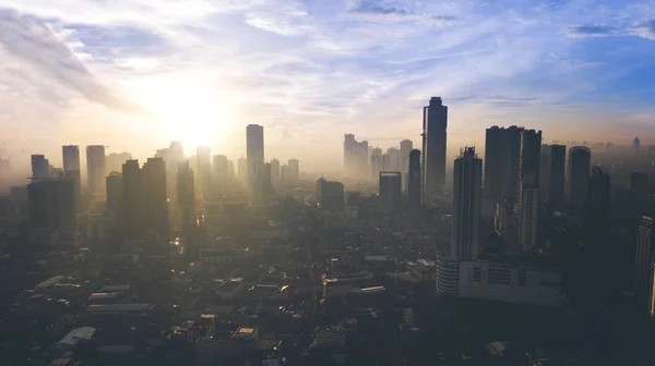 Jakarta Indonesia May 2018 Beautiful Sunrise Office Building Jakarta City — Stock Photo, Image