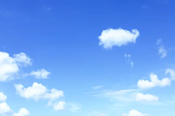 Hermoso Paisaje Cielo Azul Con Nubes Blancas Mañana — Foto de Stock