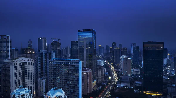 Jakarta Indonesia Agosto 2018 Hermoso Paisaje Del Centro Yakarta Con —  Fotos de Stock