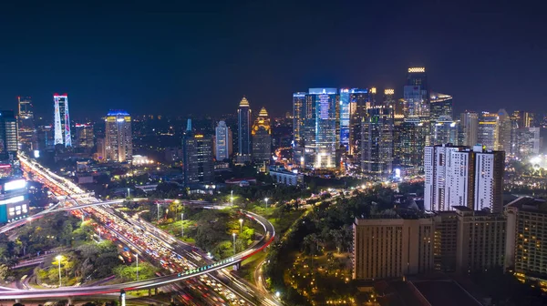 Jakarta Indonesia November 2018 Pemandangan Tertinggi Pusat Kota Jakarta Dengan — Stok Foto