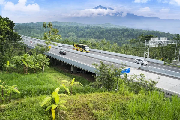Ungaran Java Central Indonésia Janeiro 2019 Vista Aérea Ponte Tollway — Fotografia de Stock