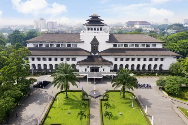 Bandung Indonesia February 2019 Aerial View Ancient Gedung Sate Architecture — Stock Photo, Image