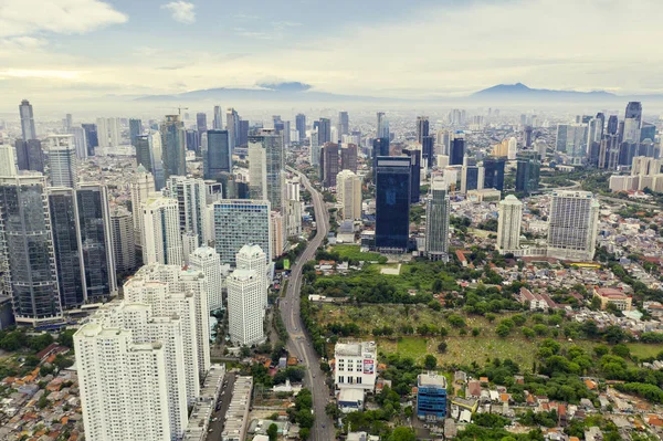 Kontorsbyggnader i Jakarta city — Stockfoto