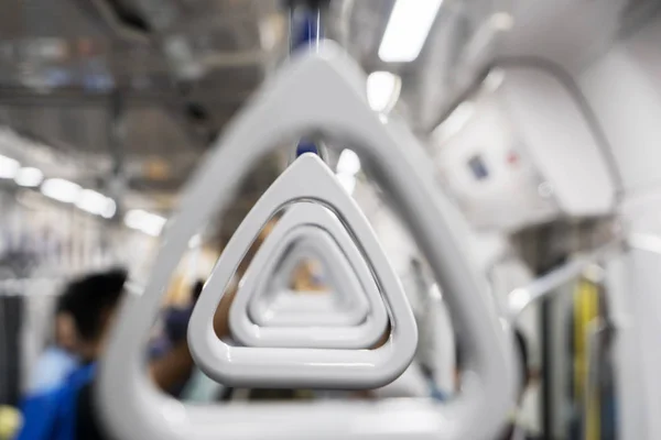 Linha de aperto de mão em Jacarta MRT — Fotografia de Stock