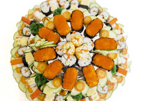 Leckere japanische Sushi-Gerichte — Stockfoto