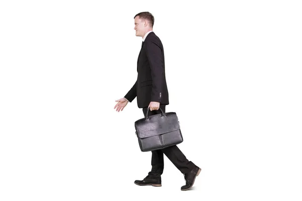 Mannelijke manager wandelen voorwaarts in de Studio — Stockfoto