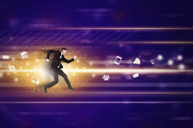 Kafkas işadamı ikili kod içinde hızlı çalışır