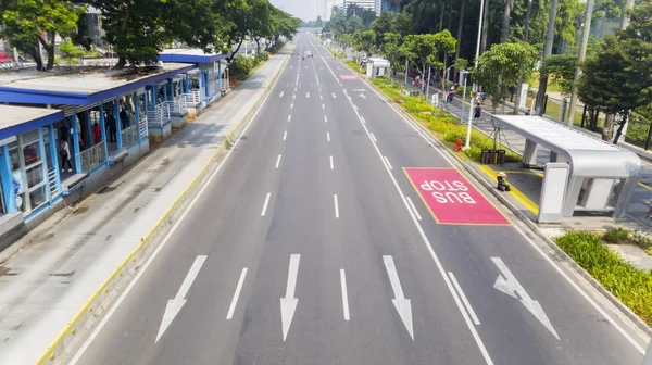 Calle vacía en evento de día libre de coche — Foto de Stock