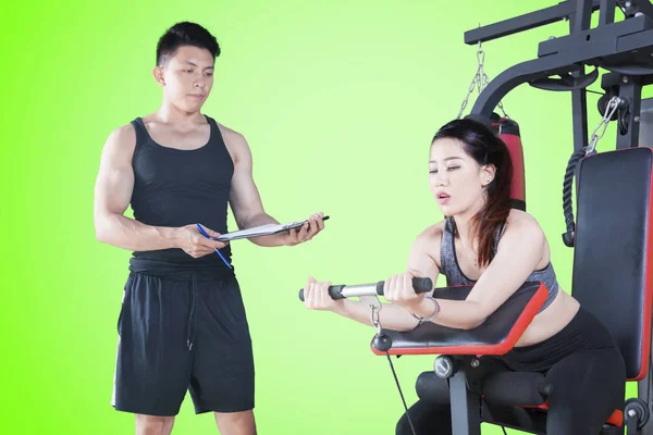 Young husband checking temperature of his wife — Stock Photo, Image