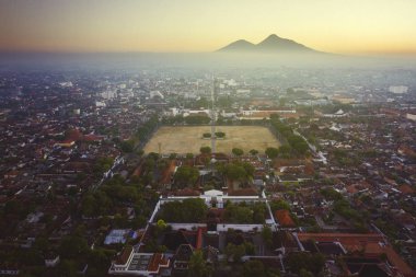 North square Yogyakarta at dawn time clipart