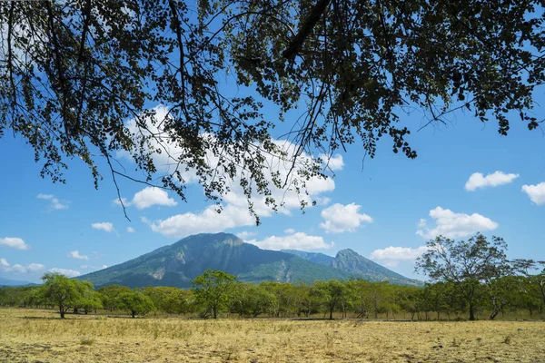 Baluran nationalpark med Mount Baluran — Stockfoto