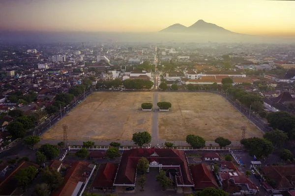 North square Yogyakarta at dusk time — Stock Photo, Image