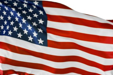 Rüzgarda dalgalanan Amerikan bayrağı