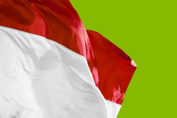 Indonesië vlag waait in de Studio — Stockfoto