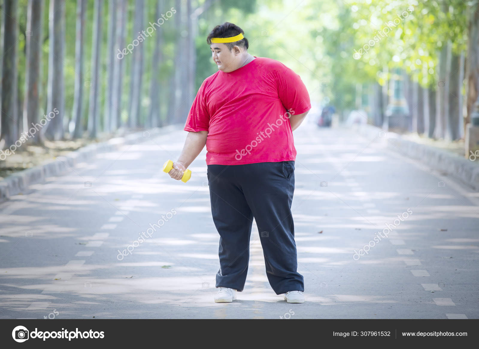 Fat man in sweatpants cheap