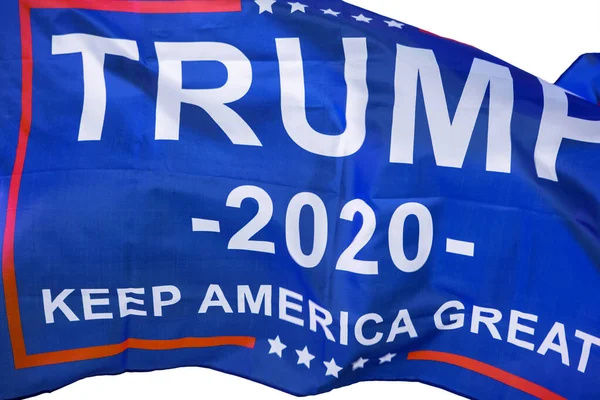 Başkan Donald Trump 'ı destekleyen bayrak — Stok fotoğraf
