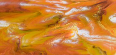 Yakın plan fotoğraf. Soyut resmin renkli arkaplanı. Yüksek kaliteli parçalar, epoksi reçine.