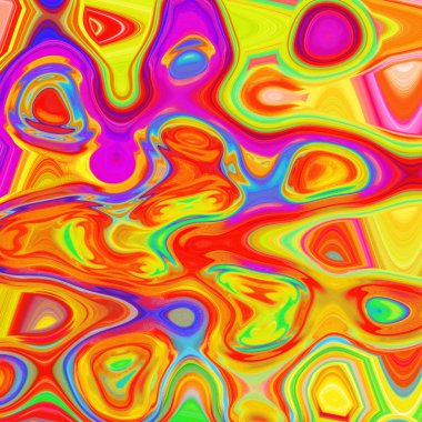 Renkli fraktal. Soyut daire arka plan