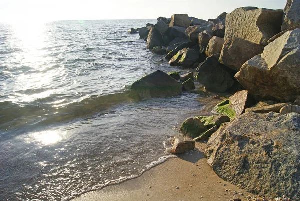 Kust Van Zee Van Azov Oekraïne — Stockfoto