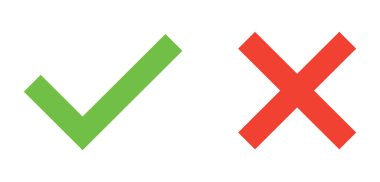 Düz simgeyi işaretle. İşaret işaretleri. Web tasarımı, mobil ve bilgi grafikleri için vektör logosu. Vektör illüstrasyon eps10. Beyaz arkaplanda izole