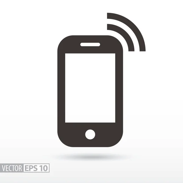スマートフォンのフラットアイコン 携帯電話にサインして Webデザイン モバイルおよびインフォグラフィックのベクトルロゴ ベクトルイラストEps10 白地に隔離された — ストックベクタ