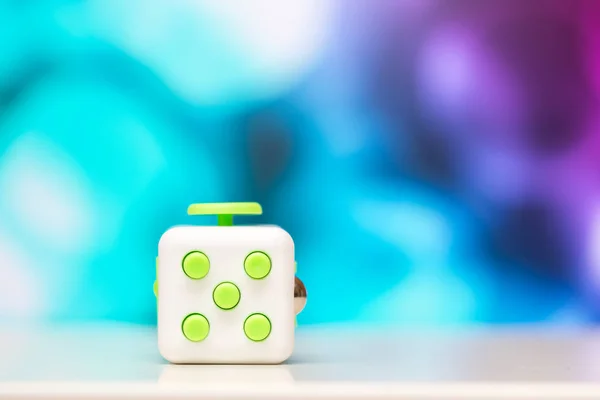 Fidget Cubo Antis Estrés Juguete Detalle Del Juguete Juego Dedos — Foto de Stock