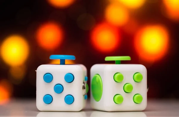 Fidget Cubo Antis Estrés Juguete Detalle Del Juguete Juego Dedos — Foto de Stock