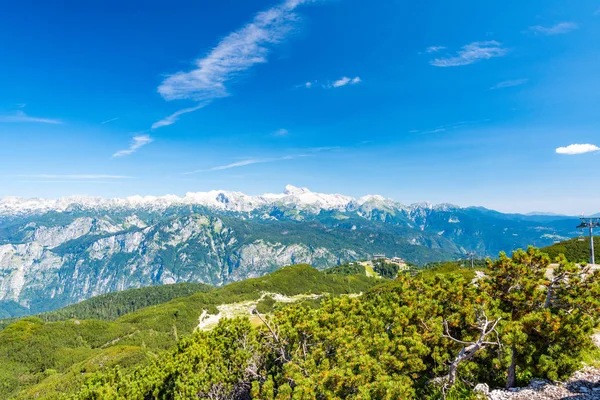 Triglav Slovenië Bergen Landschap Van Vogel Oogpunt Grootste Slovenië Julische — Stockfoto