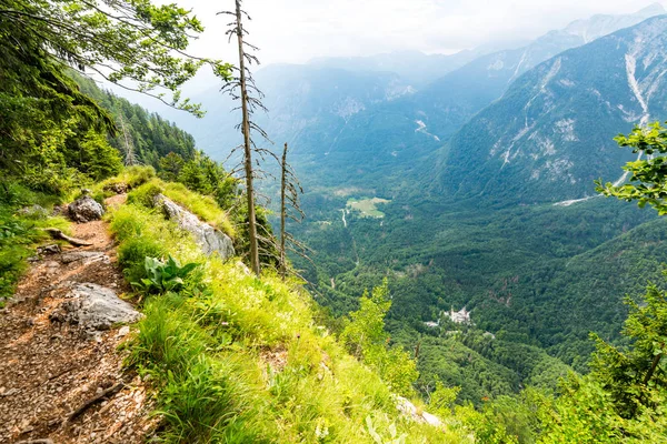 Szlovénia Hegység Júliai Alpokra Megjelenés Nagy Hegyek Triglav Nemzeti Park — Stock Fotó