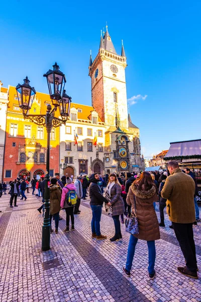 Prague République Tchèque 2018 Place Vieille Ville Prague Staromestske Namesti — Photo