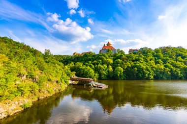 VeVeri castle, Çek Cumhuriyeti. Brno city South Moravia bölgesi yakınındaki eski antik kale