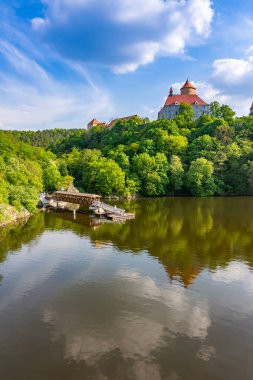 VeVeri castle, Çek Cumhuriyeti. Brno city South Moravia bölgesi yakınındaki eski antik kale