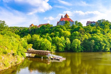 VeVeri castle, Çek Cumhuriyeti. Brno city South Moravia bölgesi yakınındaki eski antik kale