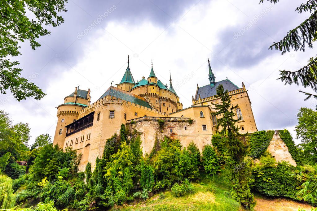 Bojnice medieval castle, UNESCO heritage, Slovakia. It is a Romantic castle with some original Gothic and Renaissance elements built in the 12th century.