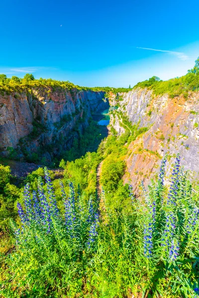 Vista Panorámica Cantera Piedra Caliza Small America Mala América Checo — Foto de Stock