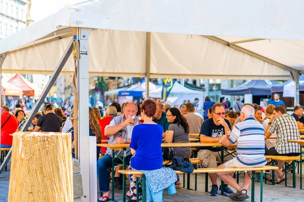 Brno República Checa 2020 Gente Está Visitando Festival Celebración Cerveza — Foto de Stock