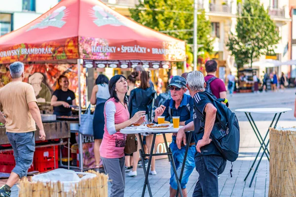 Brno República Checa 2020 Gente Está Visitando Festival Celebración Cerveza —  Fotos de Stock