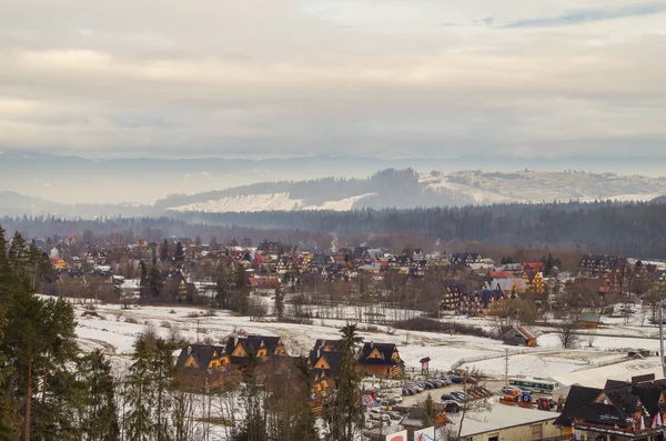 Estância Esqui Montanhas Tatra Polónia Podhale Bialka Tatrzanska — Fotografia de Stock