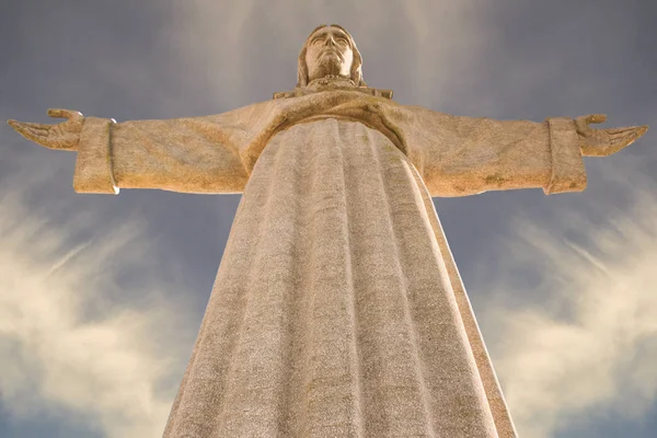 Monumento Jesus Cristo Jesus Cristo Braços Bem Abertos Santuário Cristo — Fotografia de Stock