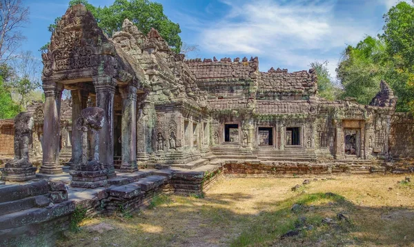 Templet Preah Khan Angkor Unescos Världsarv Kambodja Siem Reap — Stockfoto