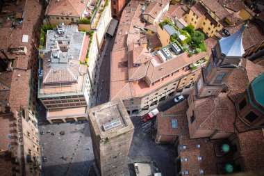 View from the Torre Degli Asinelli at Bologna, Emilia Romagna, Italy clipart