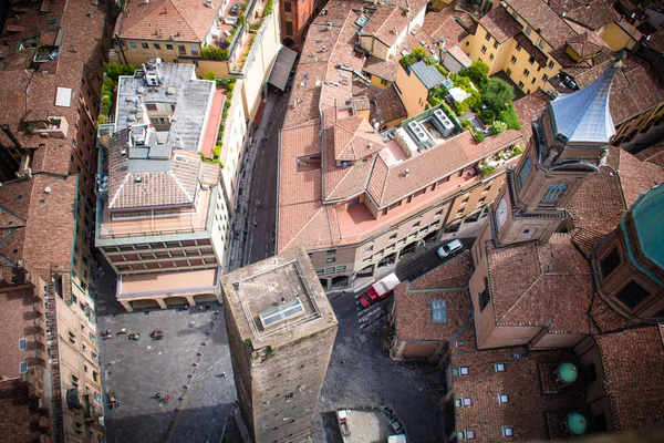Torre Degli Asinelli'den Bologna, Emilia Romagna, İtalya'da manzara