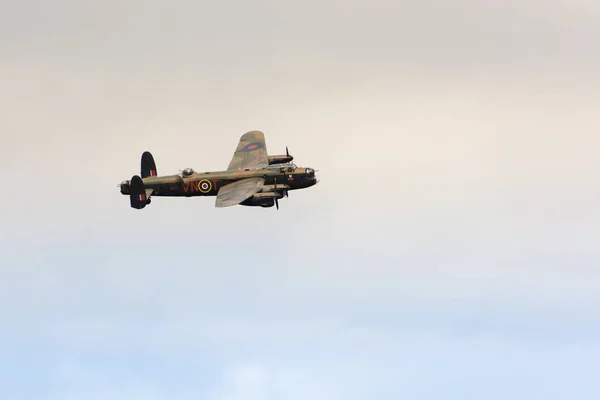 Ostatni Lancaster Bombowiec Wojny Światowej Wystawę Antenowe — Zdjęcie stockowe