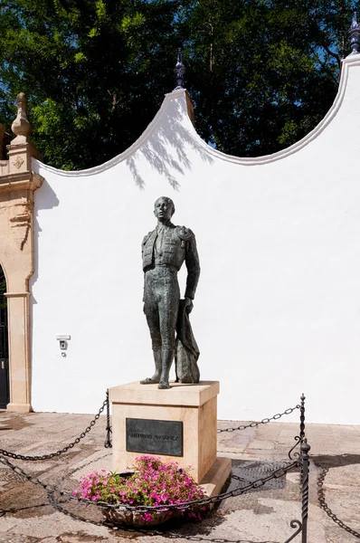 Ronda'daki Boğa Anıtı, İspanya — Stok fotoğraf