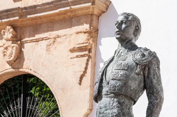 Ronda'daki Boğa Anıtı, İspanya — Stok fotoğraf