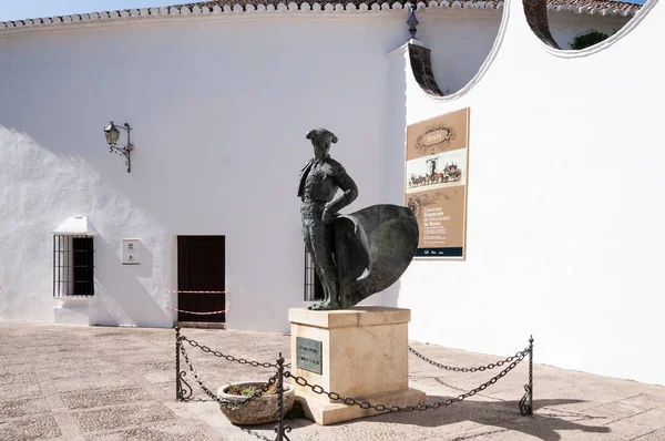 Ronda'daki Boğa Anıtı, İspanya — Stok fotoğraf