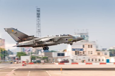 RAF Blackhawk taking off from Gibraltar airport clipart
