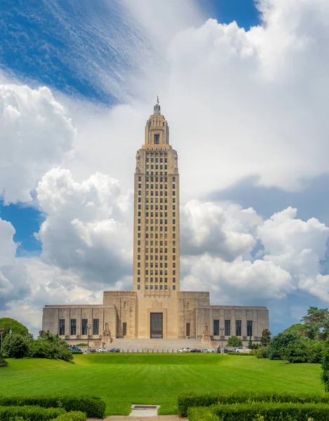 Das Berühmte Und Historische Art Déco Louisiana Gebäude Der Staatskapitol — Stockfoto