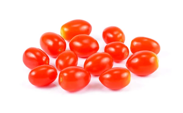 Färska Körsbär Tomat Isolerad Vit Bak — Stockfoto